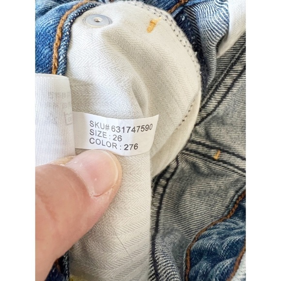 Abercrombie & Fitch Womens Medium Wash Zippered Annie High Rise Short Size 26 - Picture 8 of 9